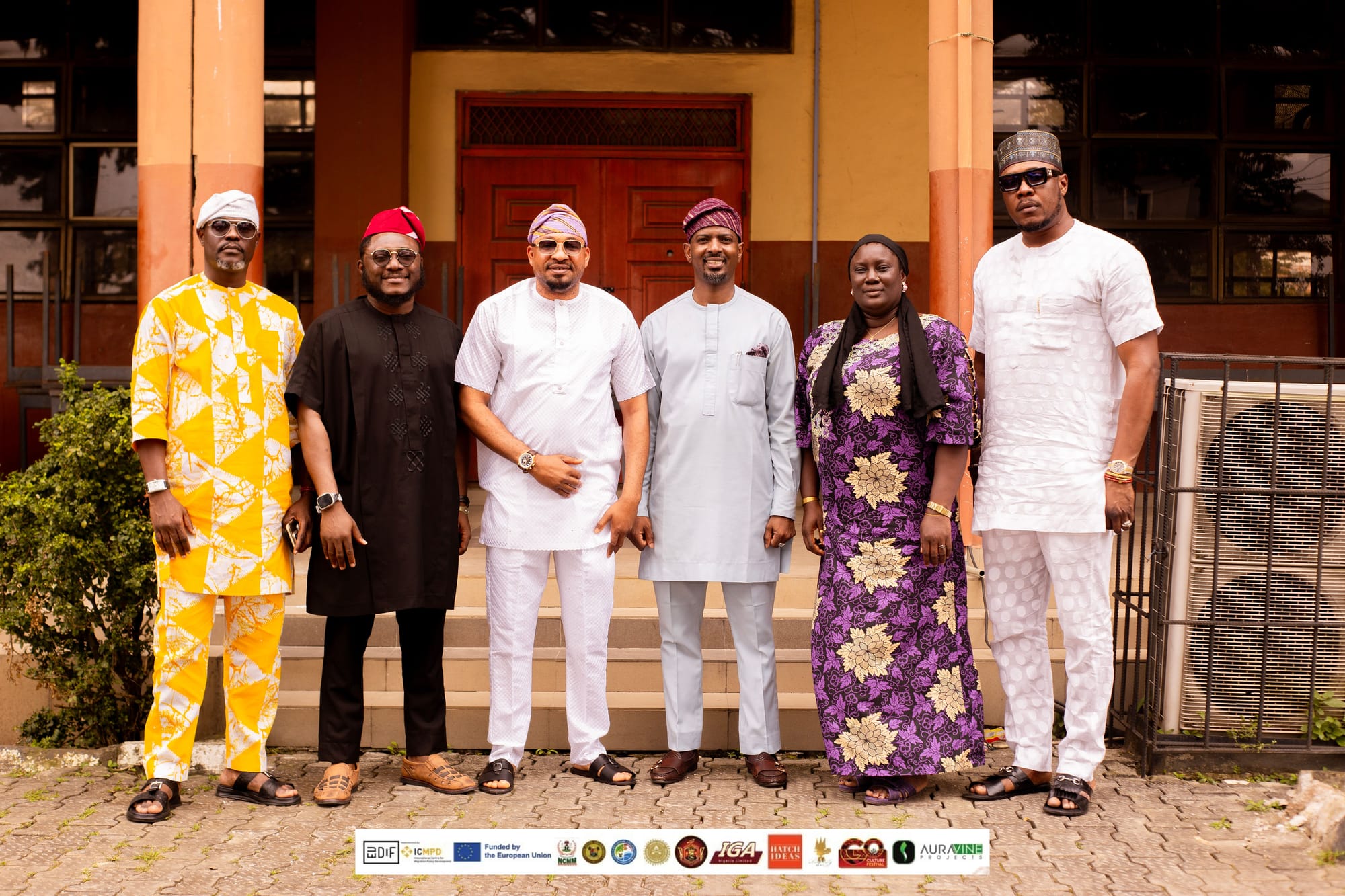 Group standing outside a building, from the original MakeItNaija website