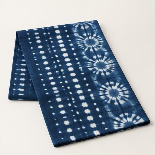 Hand-Printed Adire Table Runner by Aláwọ̀ Textile House